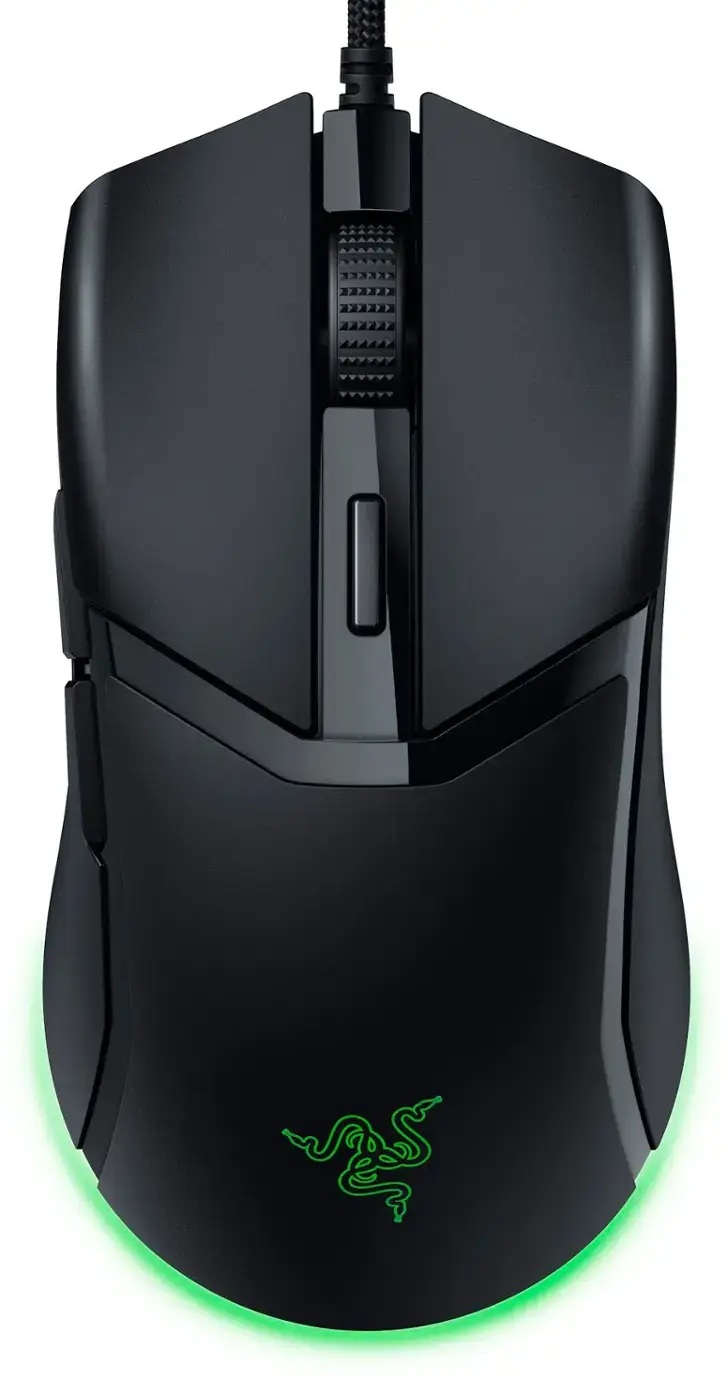 Mouse Razer Cobra Alambrico Ligero con RGB color Negro